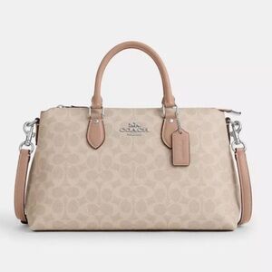 COACH Georgia Satchel Bag In Signature Canvas
